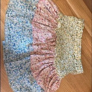 three layered ruffle skirt